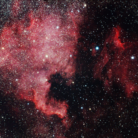 北アメリカ星雲とペリカン星雲