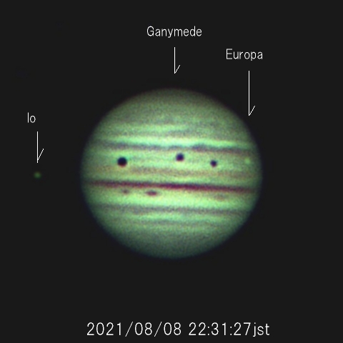 木星とガリレオ衛星たち