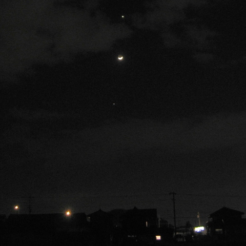 金星・月・木星