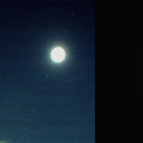 ISS Flying by the Moon
