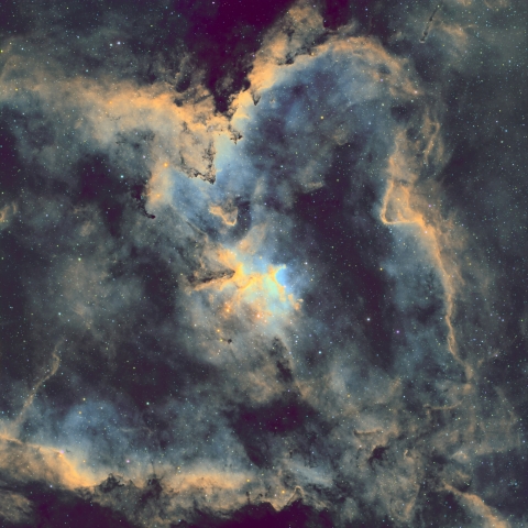 IC1825 ハート星雲中心部