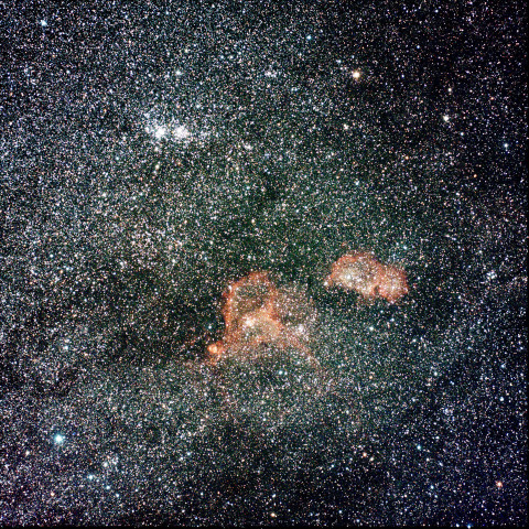 ハート星雲・胎児星雲と二重星団