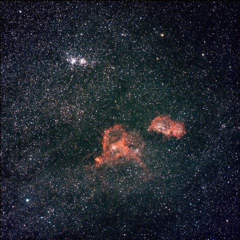 ハート星雲・ソウル星雲と二重星団