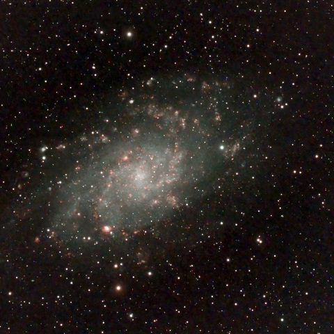 M33：三角座銀河の散光星雲