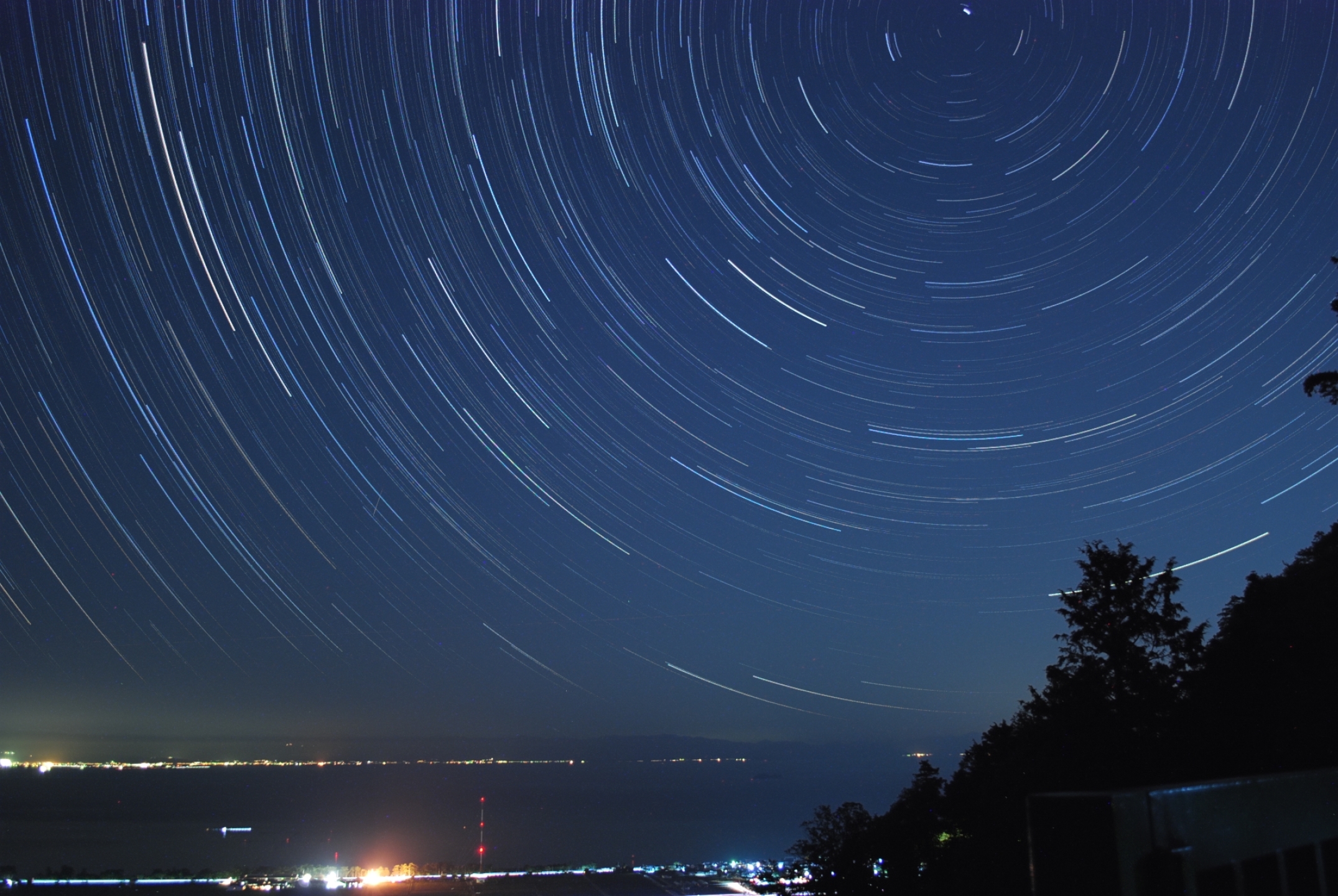 琵琶湖と北極星 By Masakishogo 天体写真ギャラリー