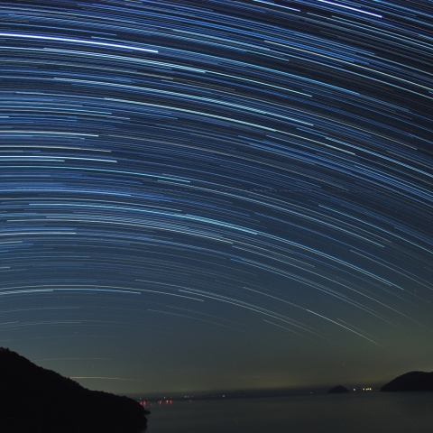 賤ヶ岳より望む琵琶湖星景