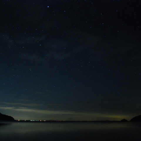 琵琶湖最北端から望むカノープス 