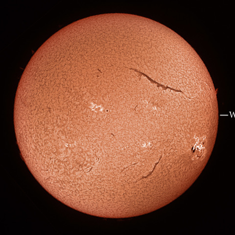 １０月２８日朝の太陽