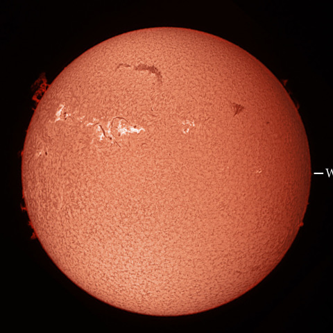 ４月１６日、朝の太陽