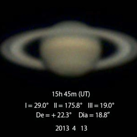 土星　(4/13)