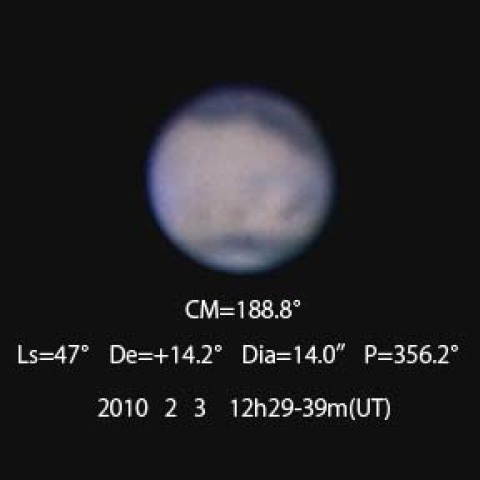 ２月３日の火星