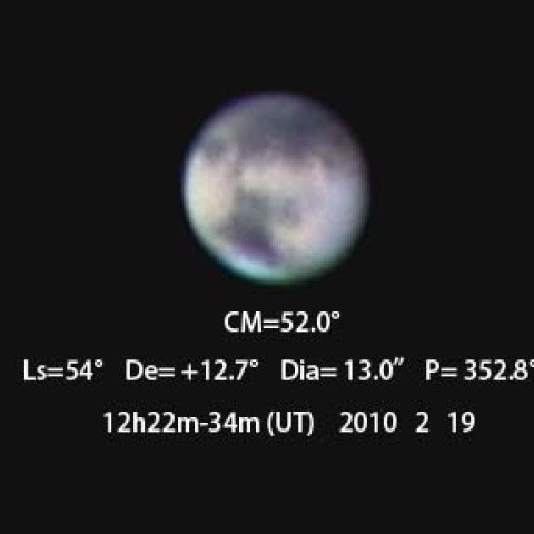 ２月１９日の火星