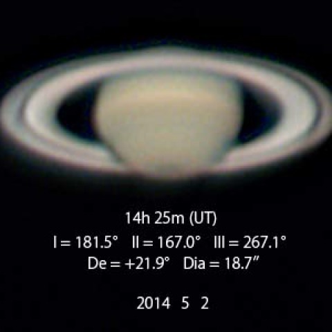 5/2の土星