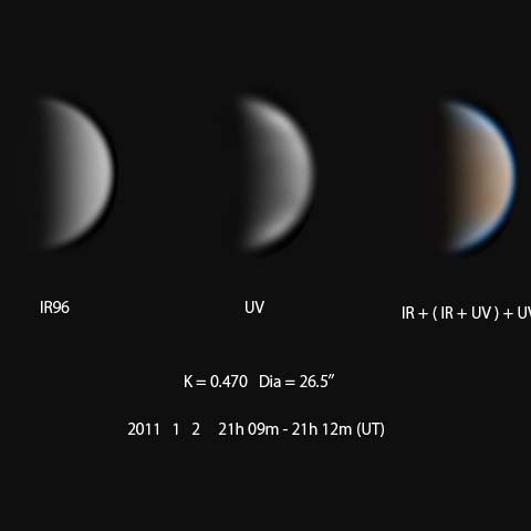1月3日早朝の金星