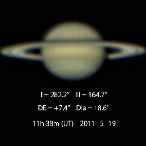 5月19日の土星