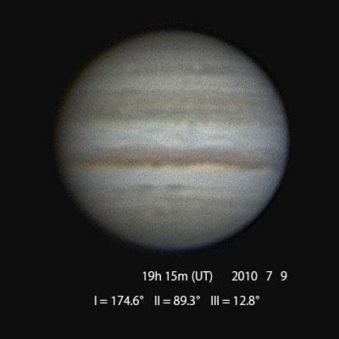 7月10日早朝の木星