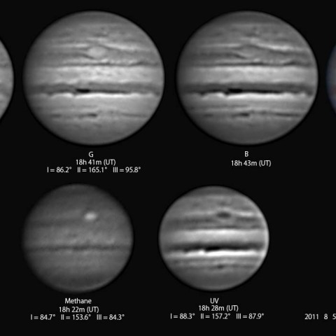 単色光による木星　(8/6)