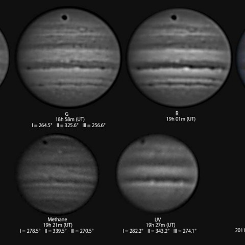 単色光による木星　(8/7)
