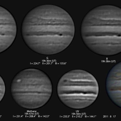 単色光による木星　(8/18)