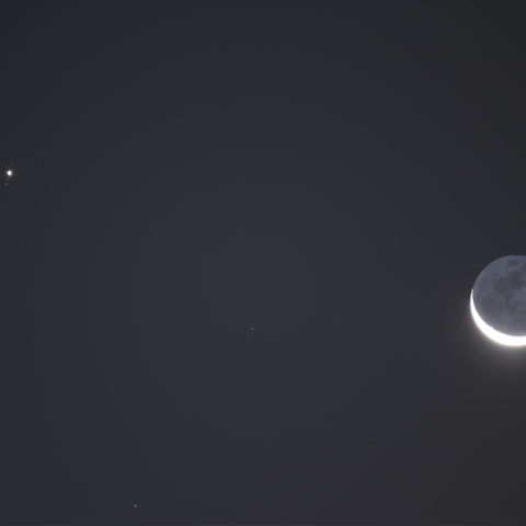 月と木星の接近