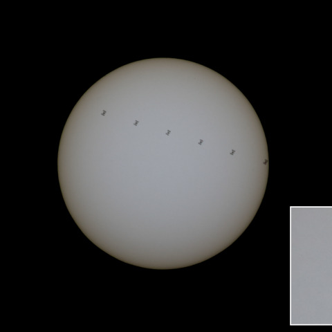 ISSの太陽面通過