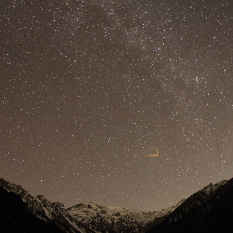 天の川と流星？