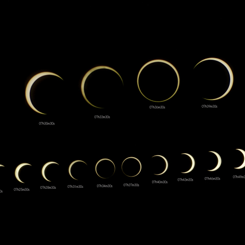 2012金環日食栃木県宇都宮市立伏町