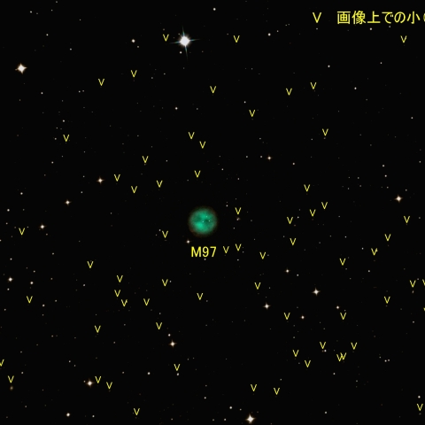 フクロウ星雲付近