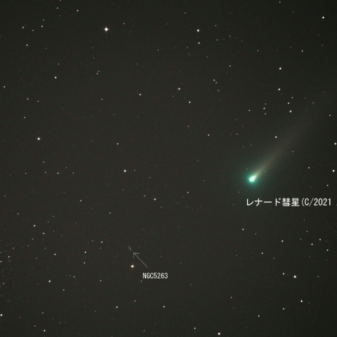 M3とレナード彗星