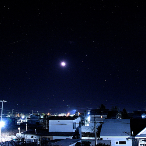 てんびん座の中の月・木星・火星