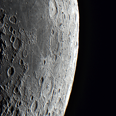 2023年7月22日 月齢4.7/ 東縁火口列