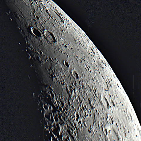 2023年7月22日 月齢4.7/ 月面北部