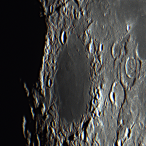 2023年4月4日 月齢13.7/ グリマルディ強拡大