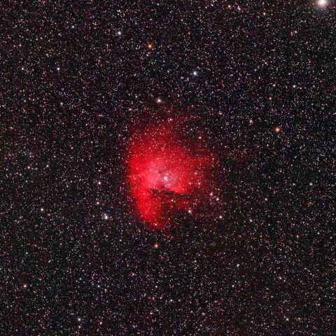 光害地でのパックマン星雲