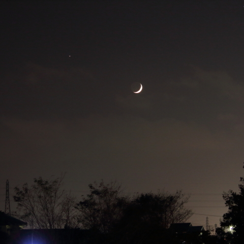 月と木星の接近