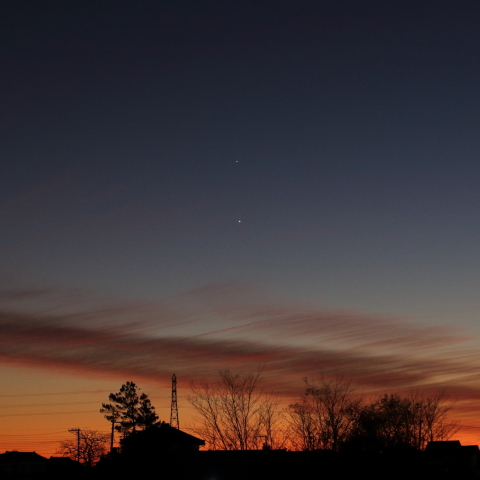 金星と木星の接近