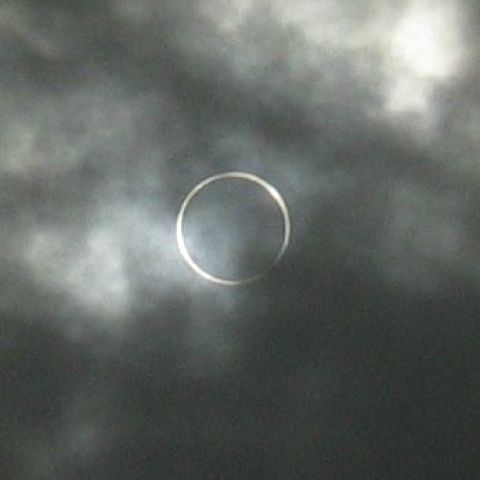 雲が切れた瞬間