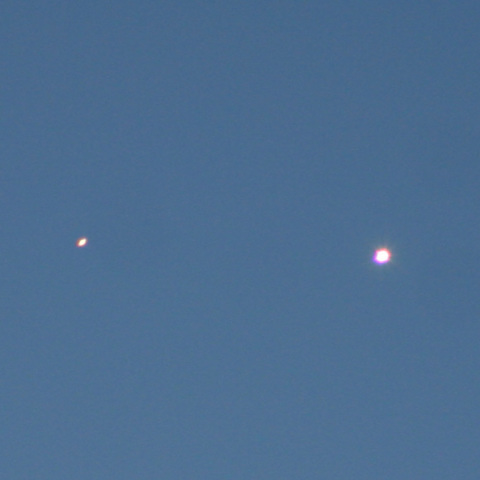 金星と土星の接近