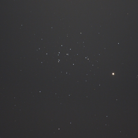 火星とプレセぺ星団