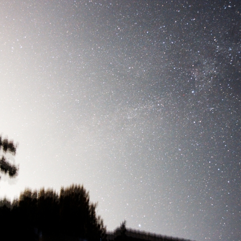 夏の大三角と天の川