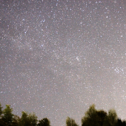 カシオペア座と天の川