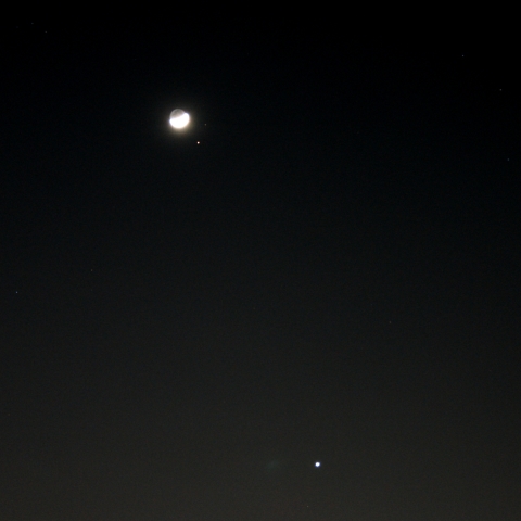 2017年1月3日の月・火星・金星