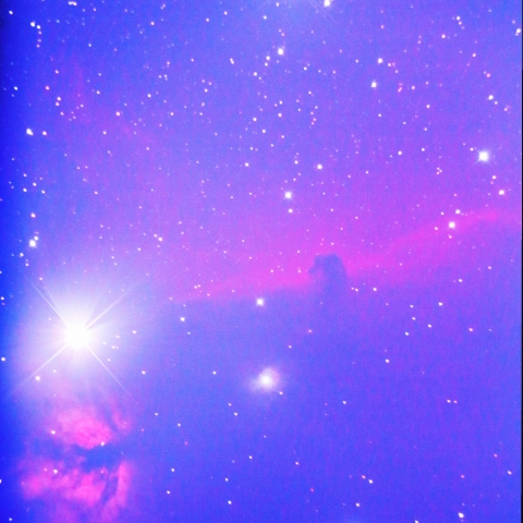 馬頭星雲と燃える木星雲