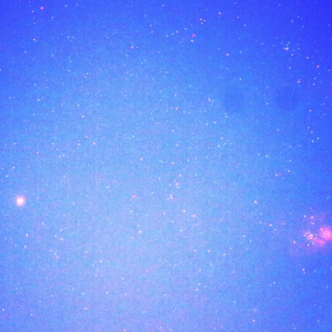 火星と干潟星雲・三裂星雲