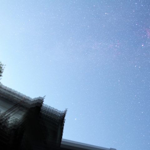 夏の大三角と天の川