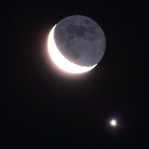 月と金星の接近