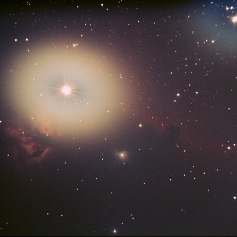 馬頭星雲と燃える木星雲