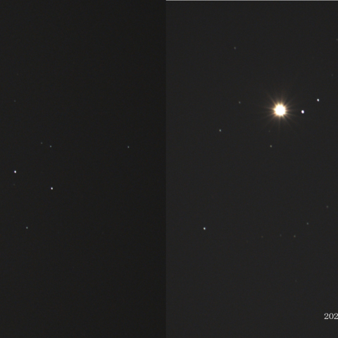 金星とすばる　2020年4月