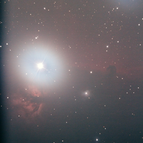 馬頭星雲と燃える木星雲