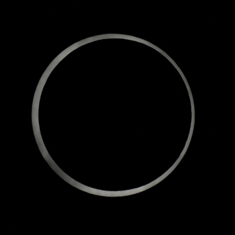 金環食　食の最大